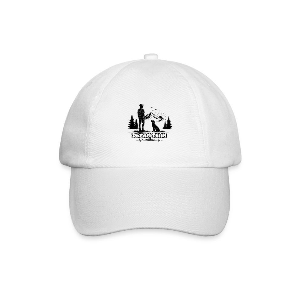 Männer Baumwoll-Baseballkappe Unisex - Dream Team - Weiß/Weiß