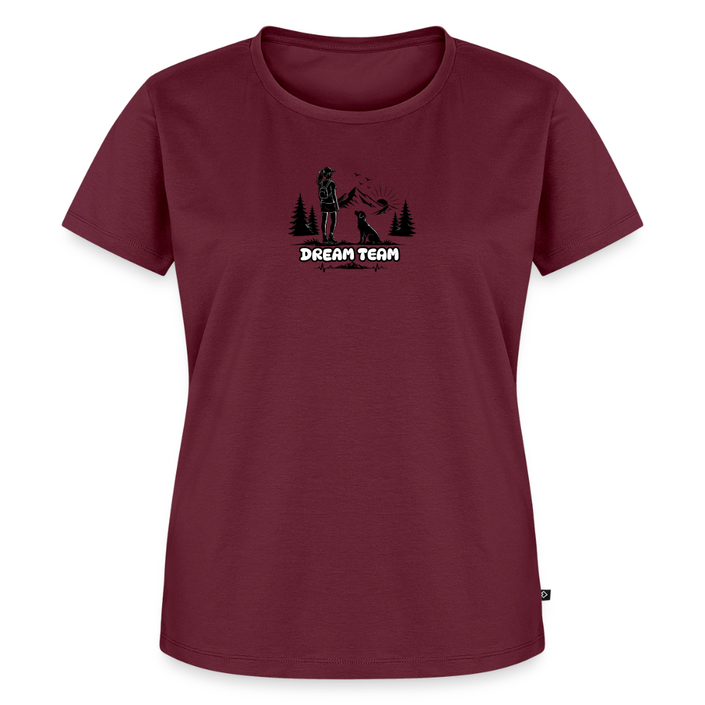 Frauen Premium T-Shirt - Dream Team - Burgunderrot