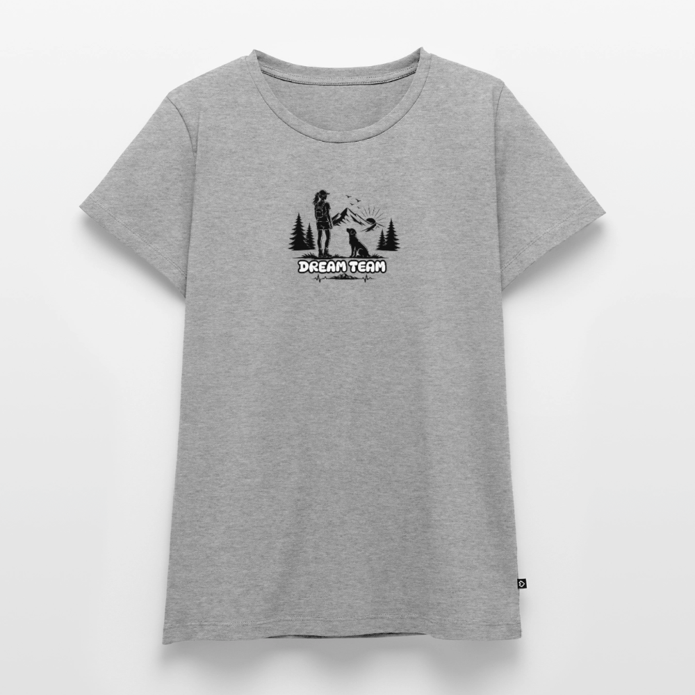 Frauen Premium T-Shirt - Dream Team - Grau meliert