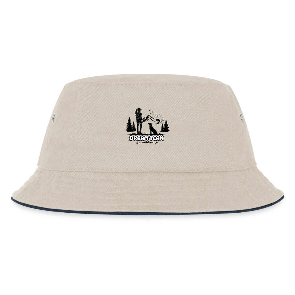 Kinder Wander-Hut Mädchen - Dream Team - Natur/Navy