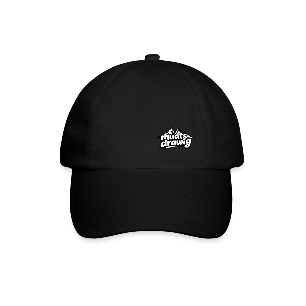 Baumwoll-Baseballkappe Unisex - muats drawig - Schwarz/Schwarz