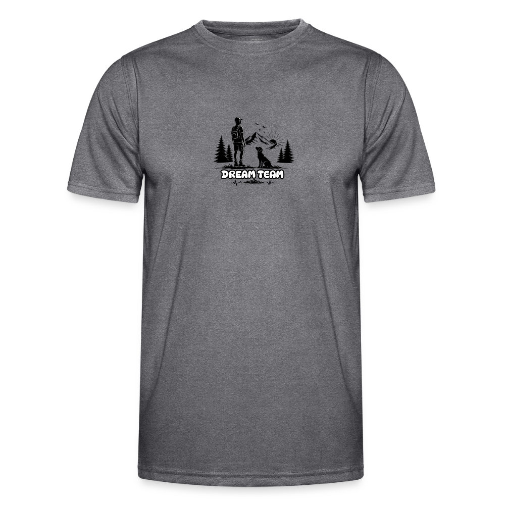 Männer Funktions-T-Shirt - Dream Team - dunkle Melange 