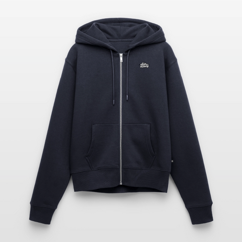 Frauen Premium Kapuzenweste - muats drawig - Navy