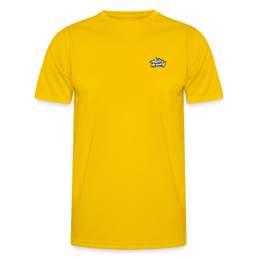 Funktions-Shirt Männer - muats drawig - Eigelb