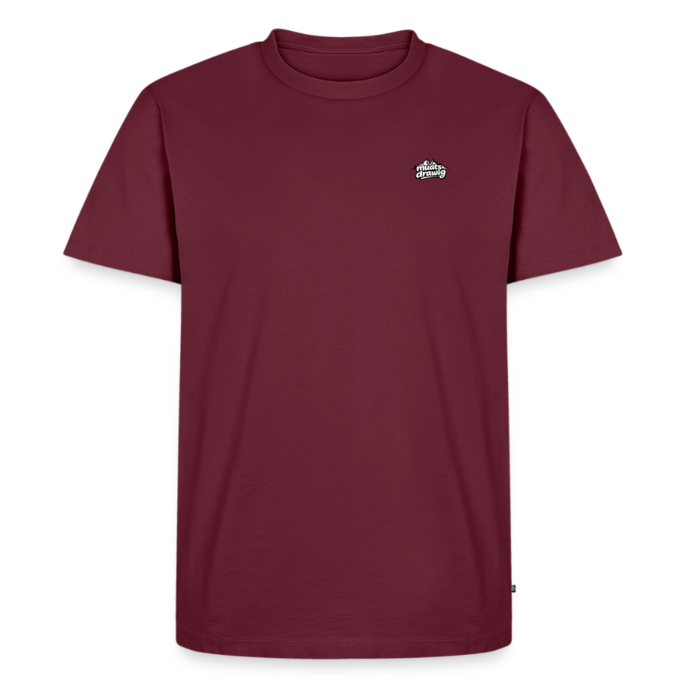 Männer Premium T-Shirt - muats drawig - Burgunderrot