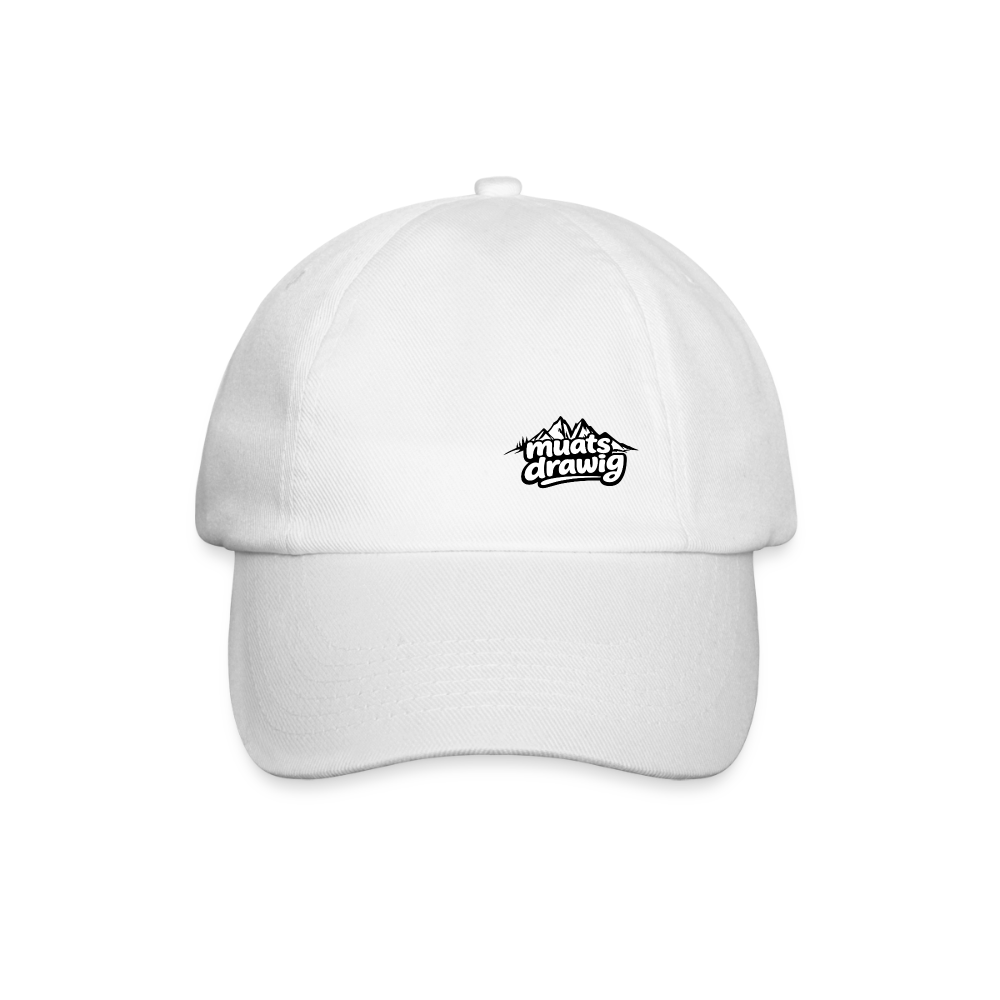 Baumwoll-Baseballkappe Unisex - muats drawig - Weiß/Weiß