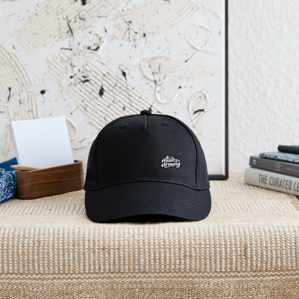 Kinder Bio Basecap - muats drawig - Schwarz