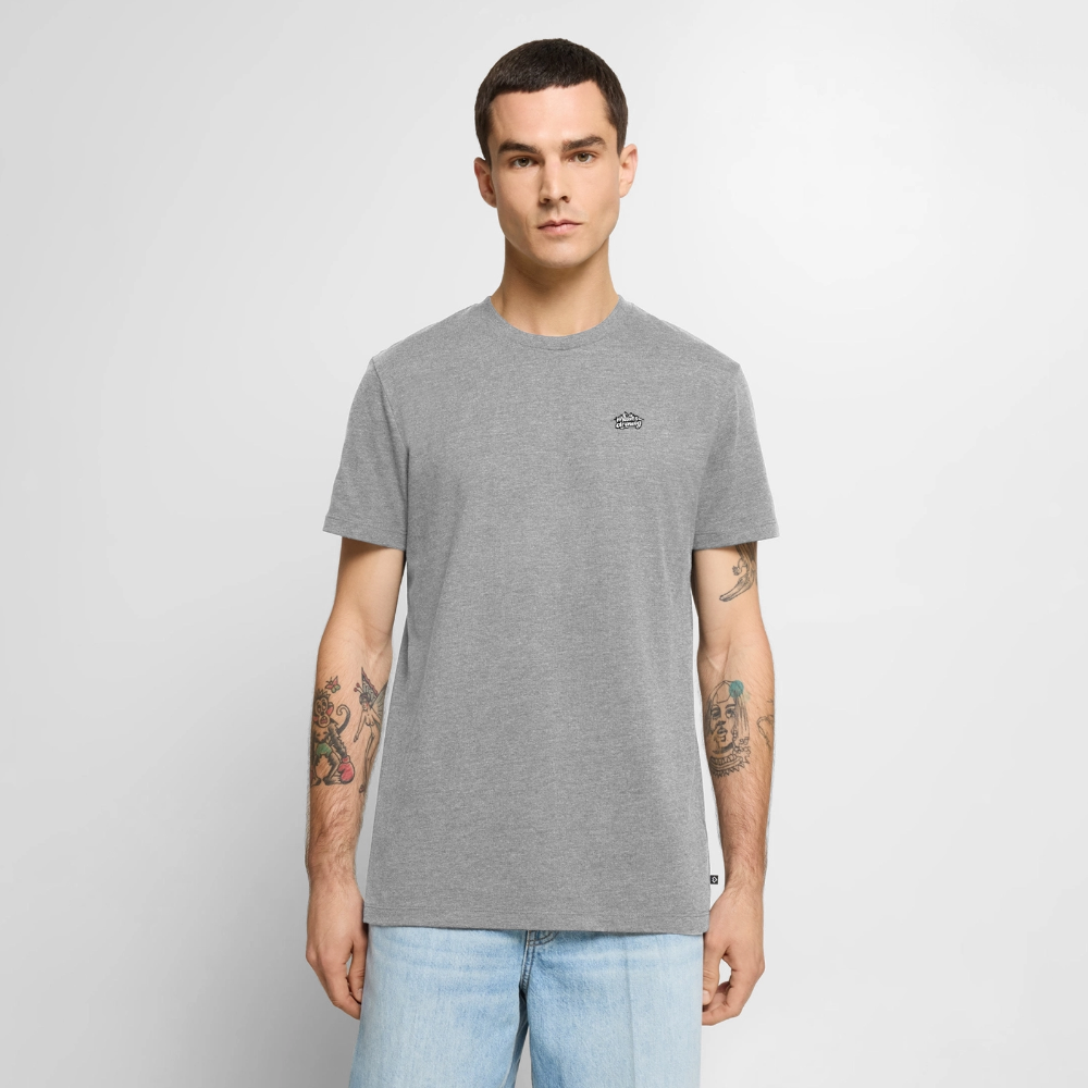 Männer Premium T-Shirt - muats drawig - Grau meliert