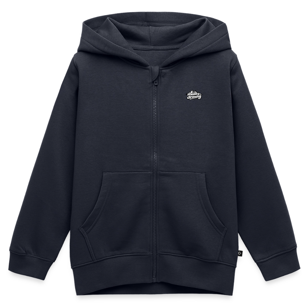 Kinder Premium Kapuzenweste - muats drawig - Navy