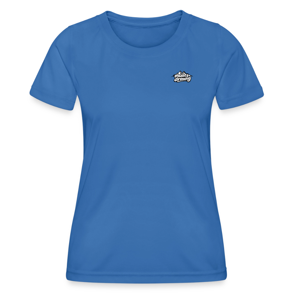 Funktions-T-Shirt Frauen - muats drawig - Königsblau