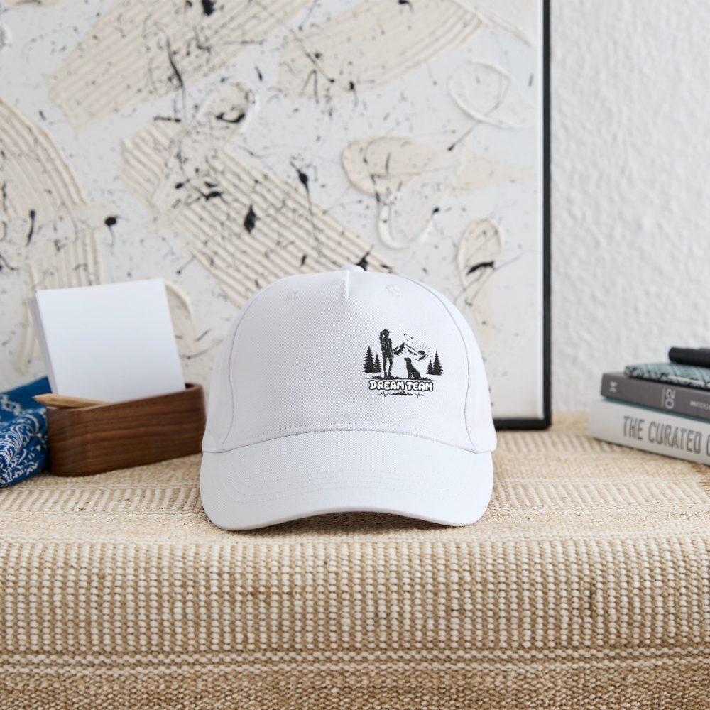 Mädchen - Kinder Bio Basecap - Dream Team - Weiß