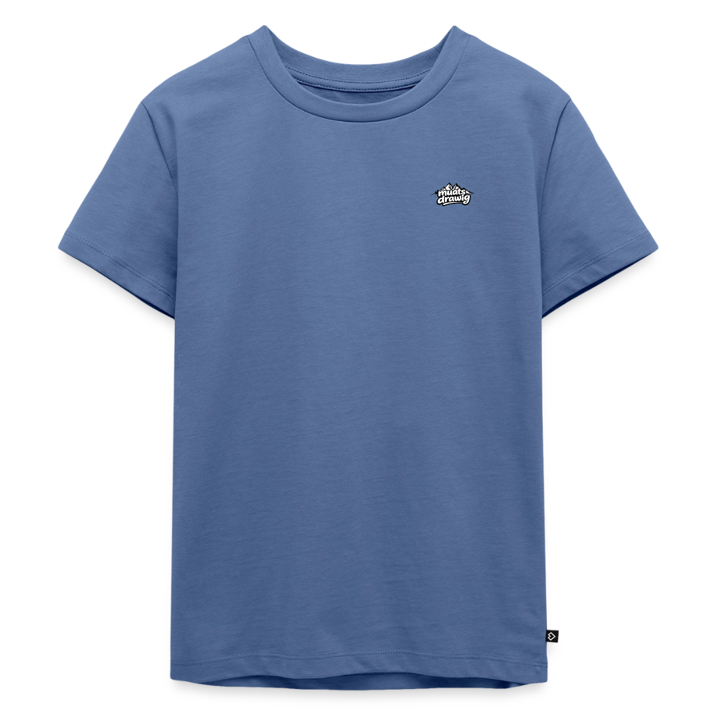 Kinder Premium T-Shirt - muats drawig - Taubenblau