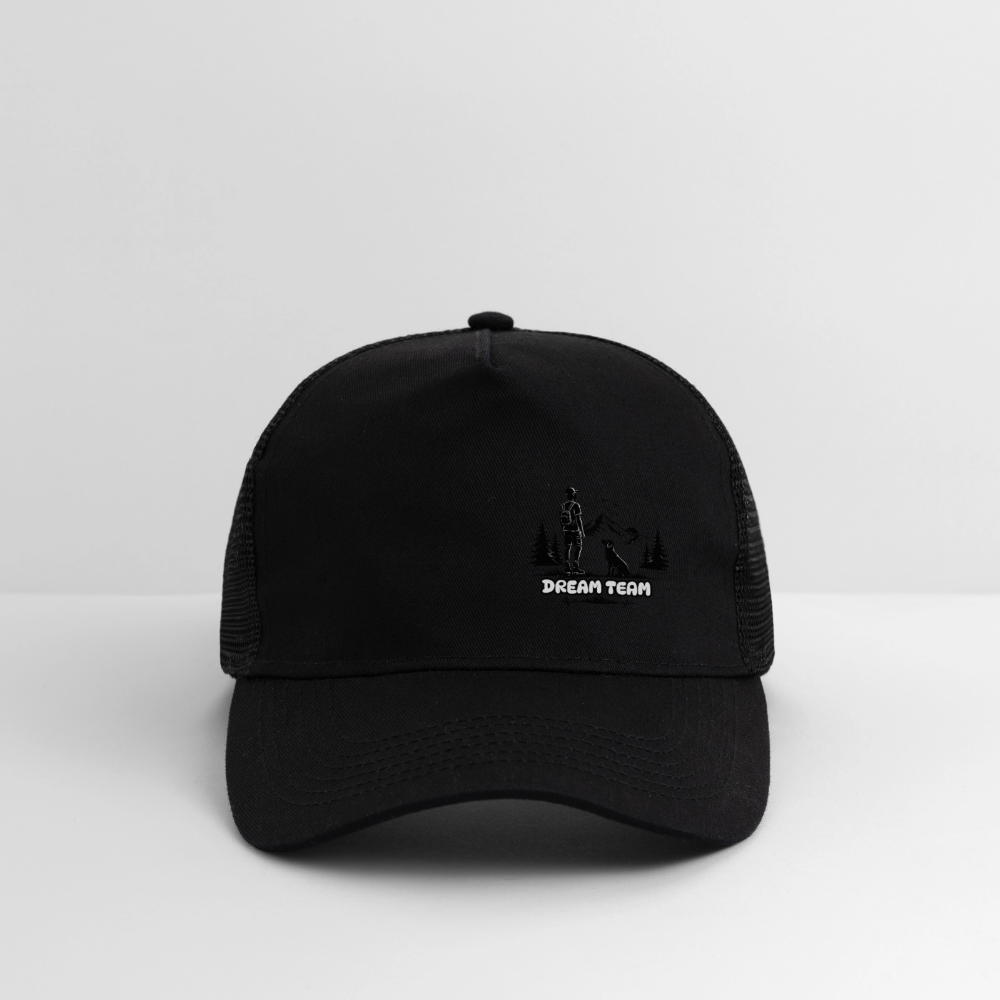 Männer Trucker Cap Unisex - Dream Team - Schwarz/Schwarz