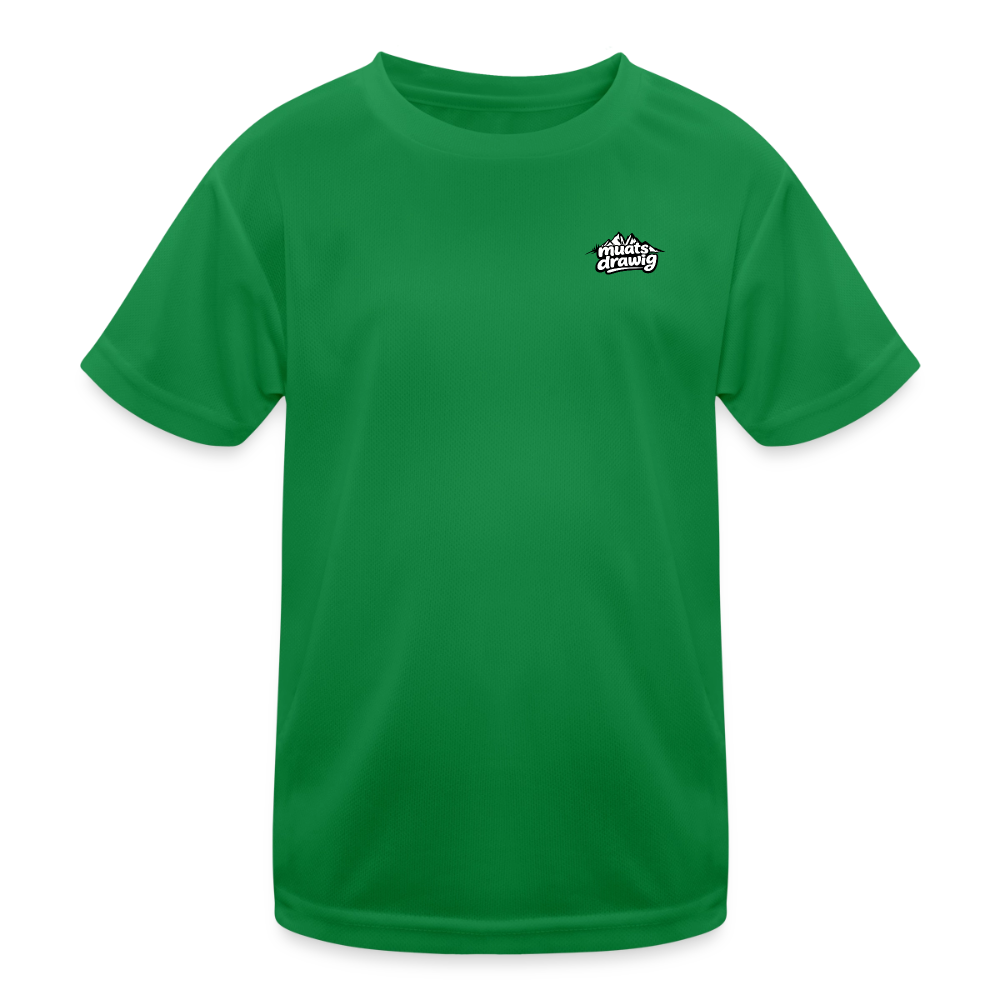 Funktions-T-Shirt Kinder - muats drawig - Kelly Green