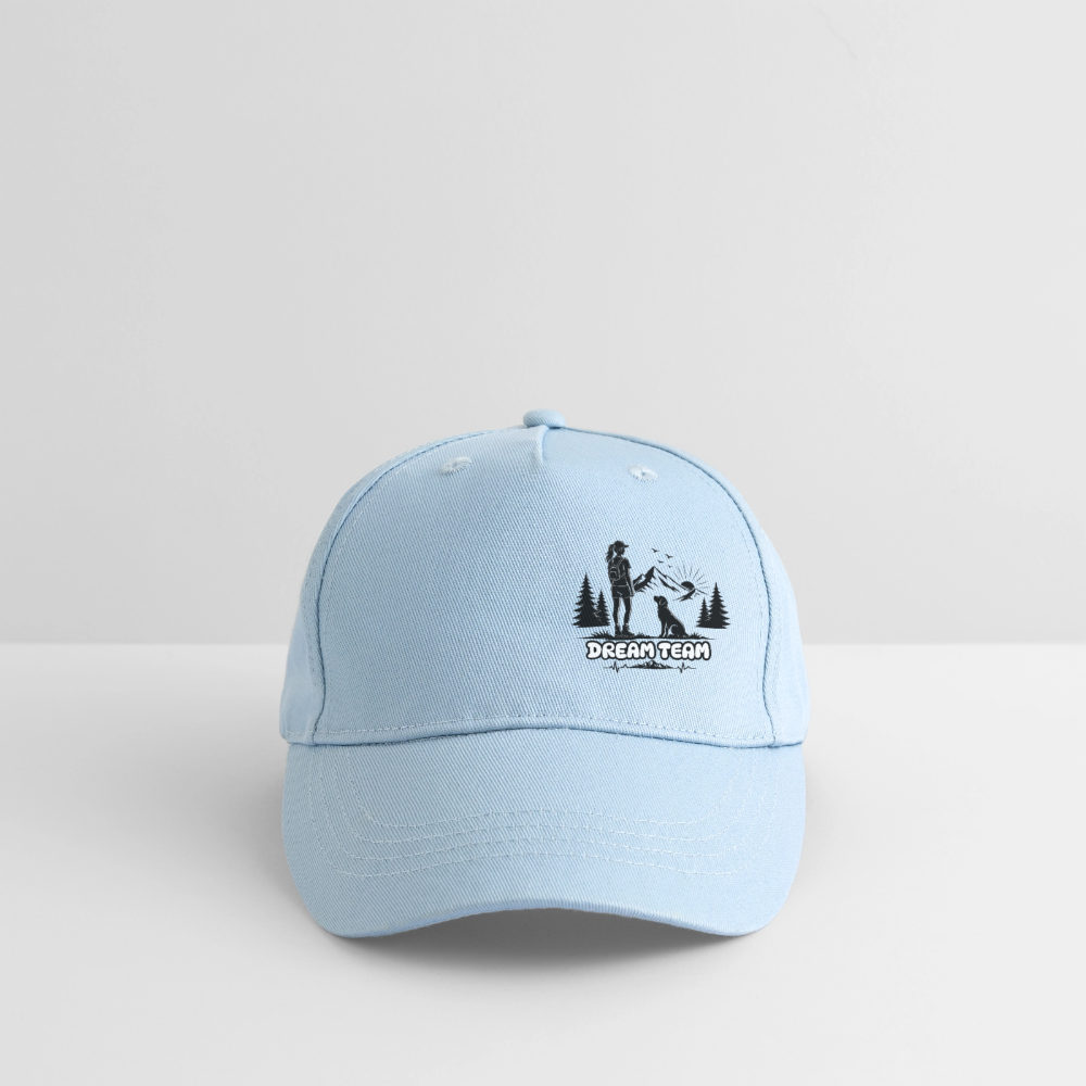 Mädchen - Kinder Bio Basecap - Dream Team - Hellblau