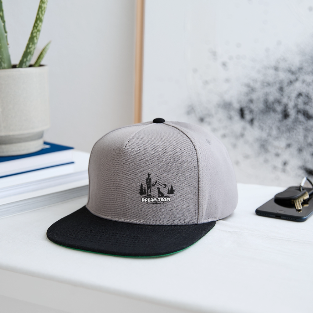 Männer Snapback Cap Unisex - Dream Team - Graphit/Schwarz