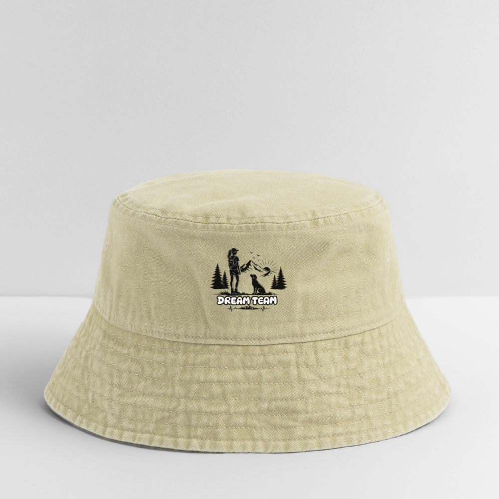 Frauen Vintage Wander-Hut - Dream Team - Vintage Beige