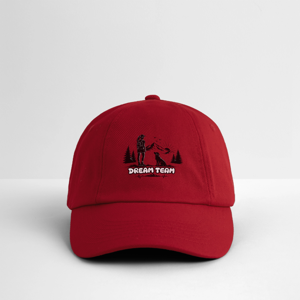 Frauen Baumwoll-Baseballkappe Unisex - Dream Team - klassisch Rot