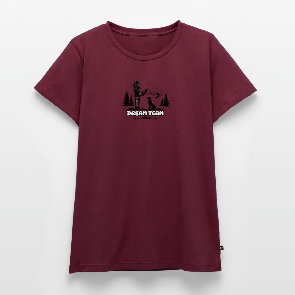 Frauen Premium T-Shirt - Dream Team - Burgunderrot