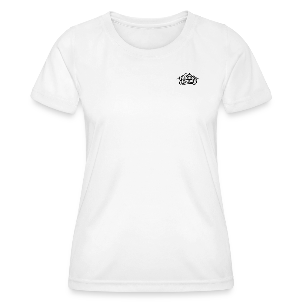 Funktions-T-Shirt Frauen - muats drawig - Weiß
