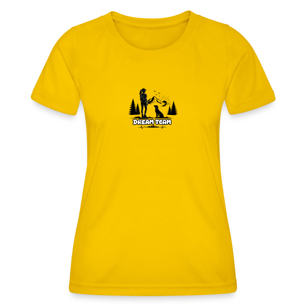 Frauen Funktions-T-Shirt - Dream Team - Eigelb