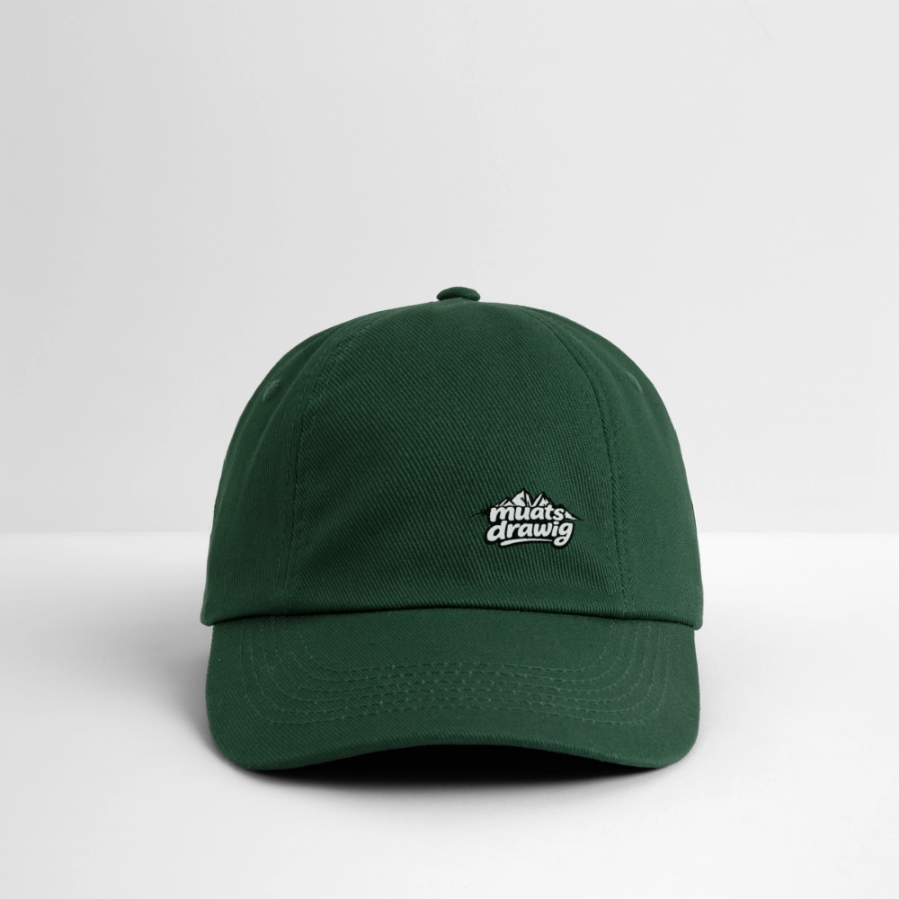 Baumwoll-Baseballkappe Unisex - muats drawig - Flaschengrün