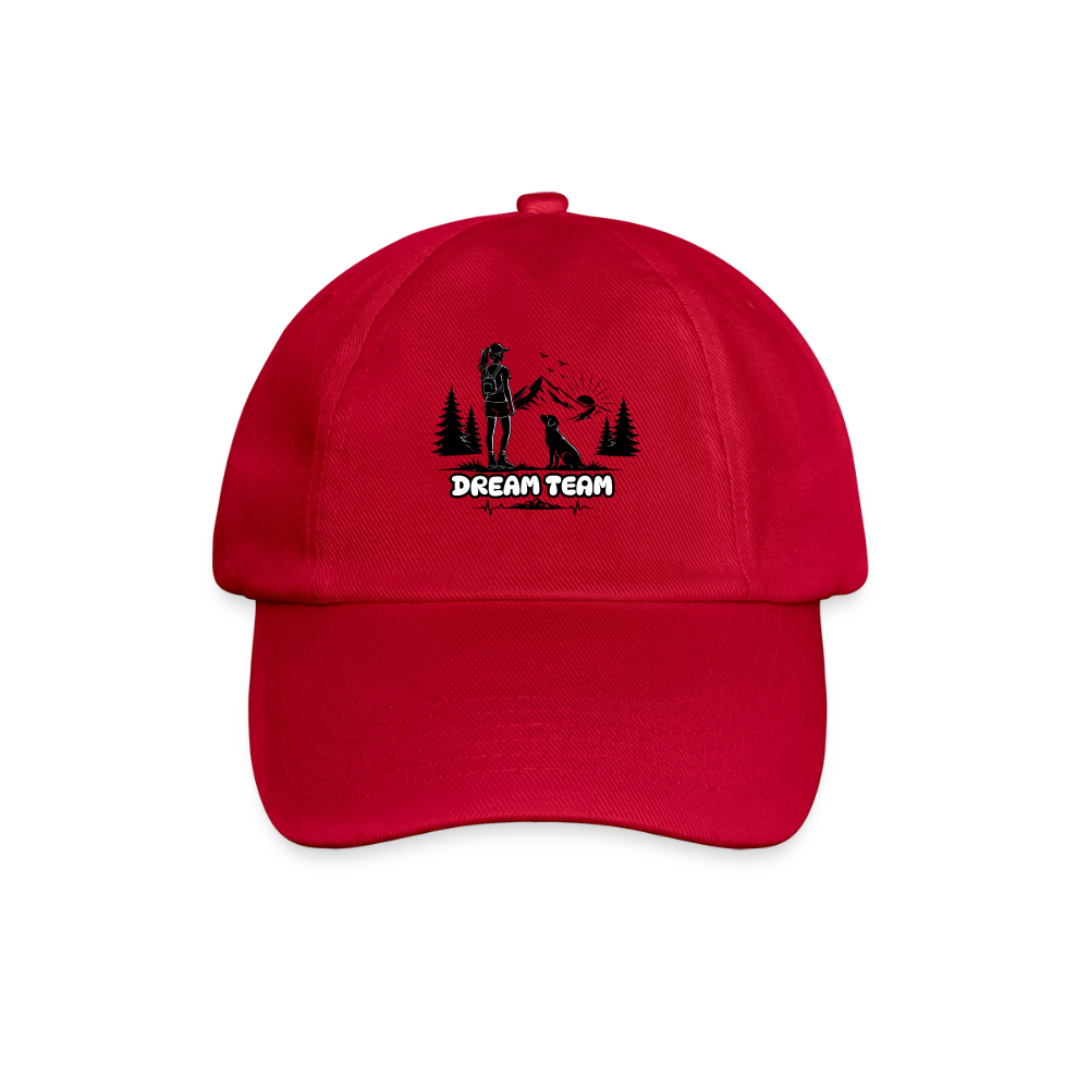 Frauen Baumwoll-Baseballkappe Unisex - Dream Team - klassisch Rot