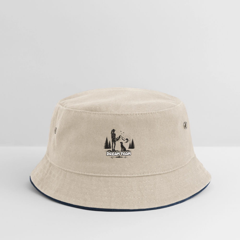 Kinder Wander-Hut Mädchen - Dream Team - Natur/Navy