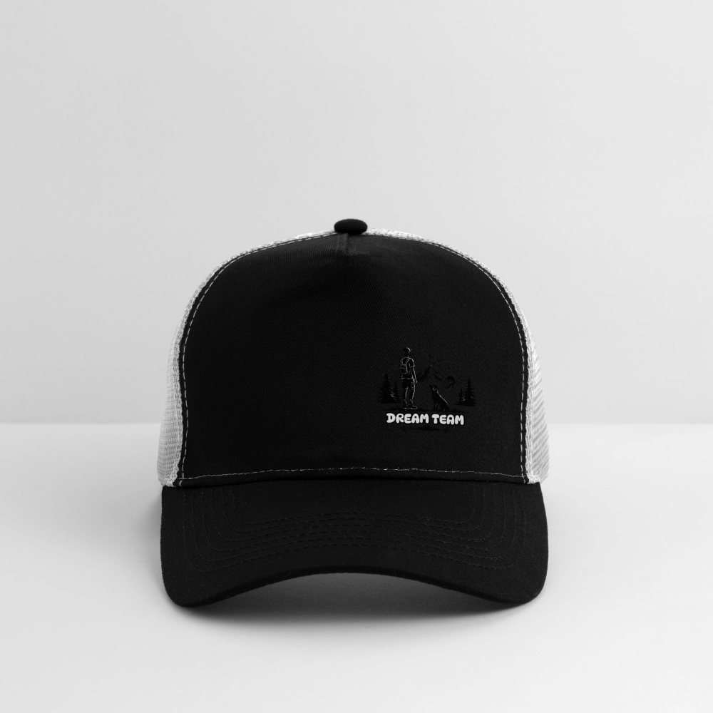 Männer Trucker Cap Unisex - Dream Team - Schwarz/Steingrau