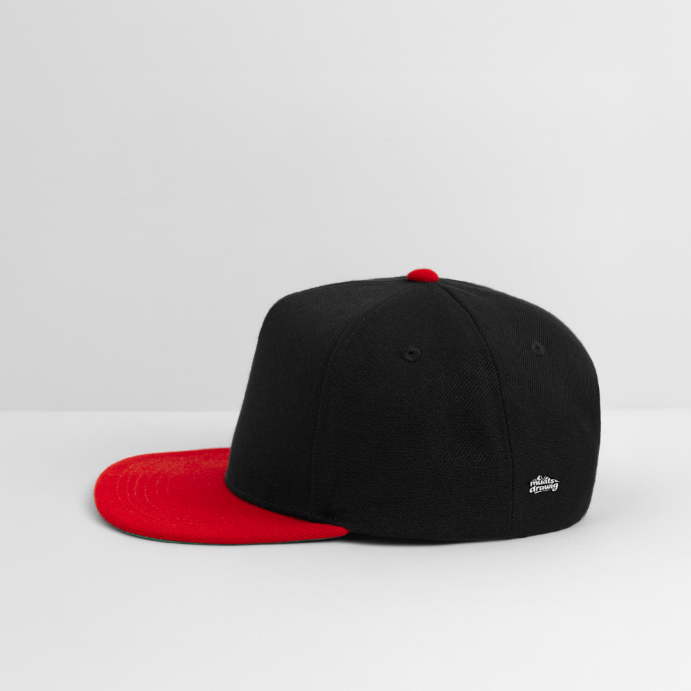 Männer Snapback Cap Unisex - Dream Team - Schwarz/Rot