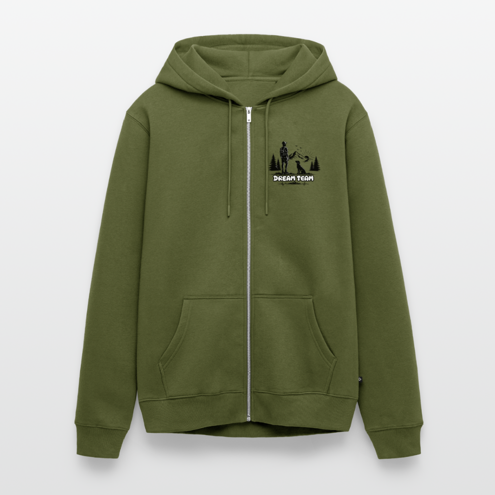 Männer Premium Kapuzenweste - Dream Team - Khaki
