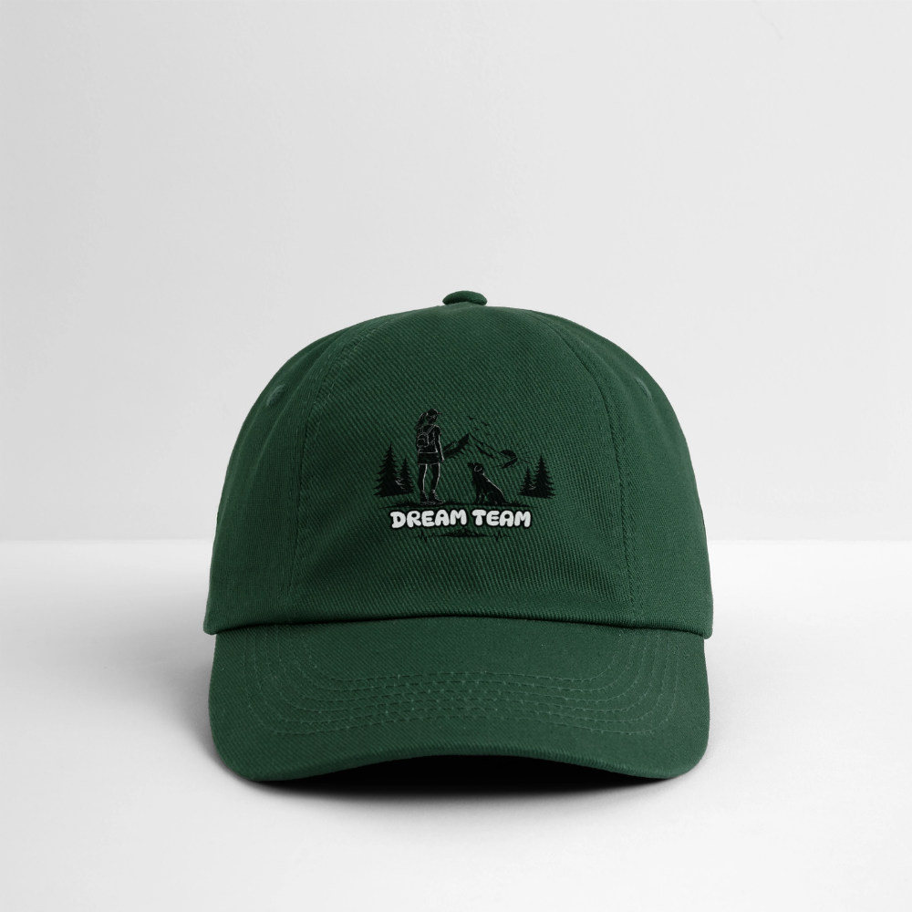 Frauen Baumwoll-Baseballkappe Unisex - Dream Team - Flaschengrün