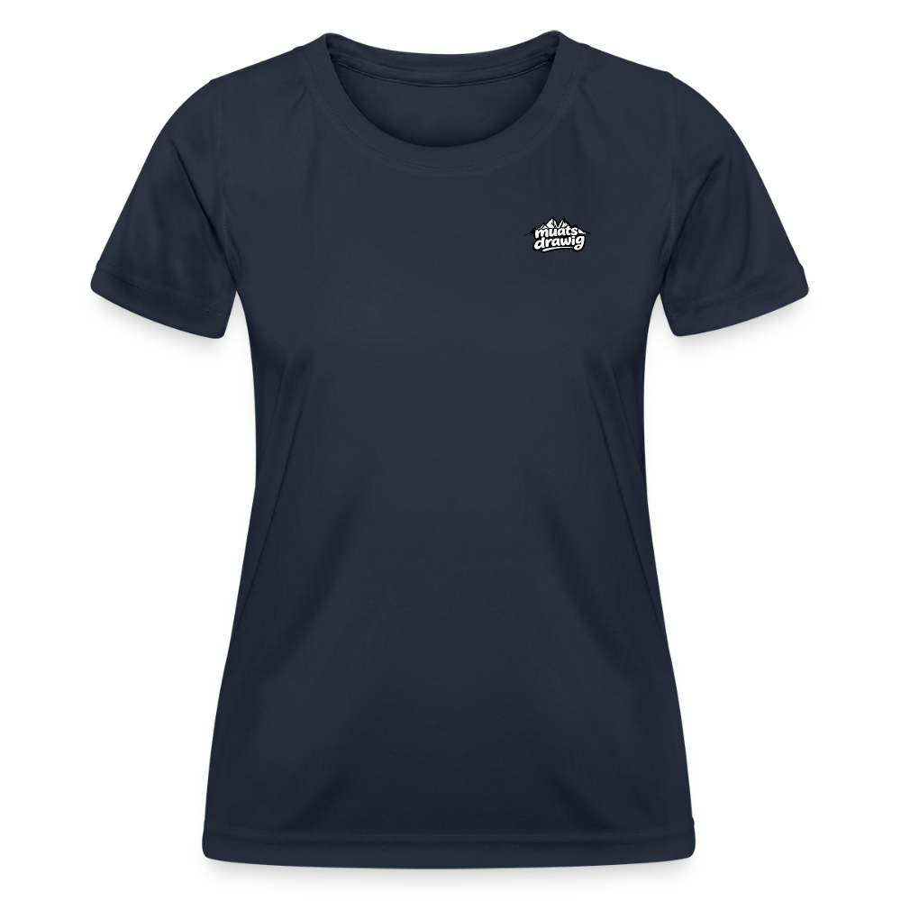 Funktions-T-Shirt Frauen - muats drawig - Navy