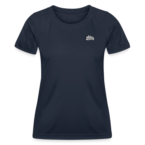 Funktions-T-Shirt Frauen - muats drawig - Navy