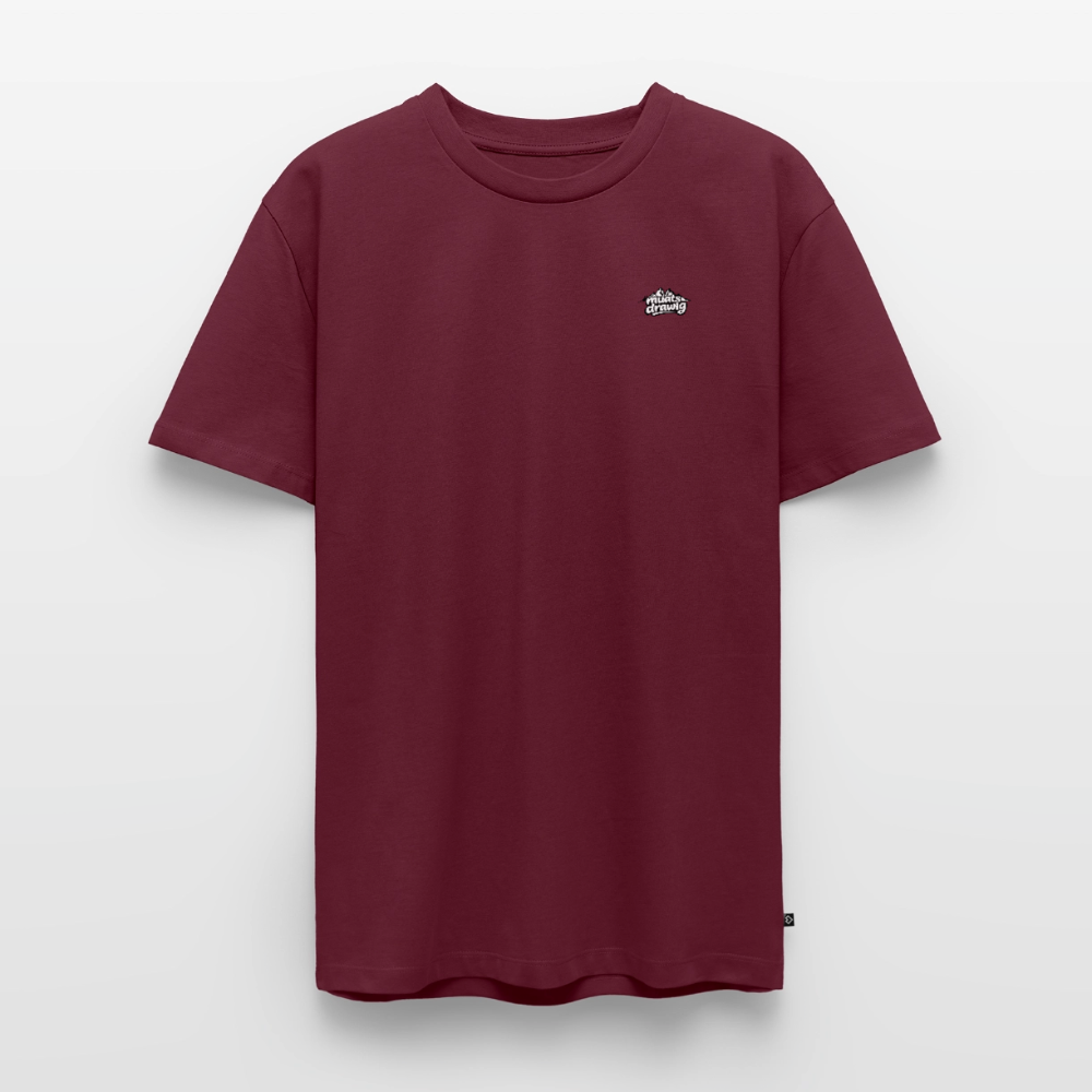 Männer Premium T-Shirt - muats drawig - Burgunderrot