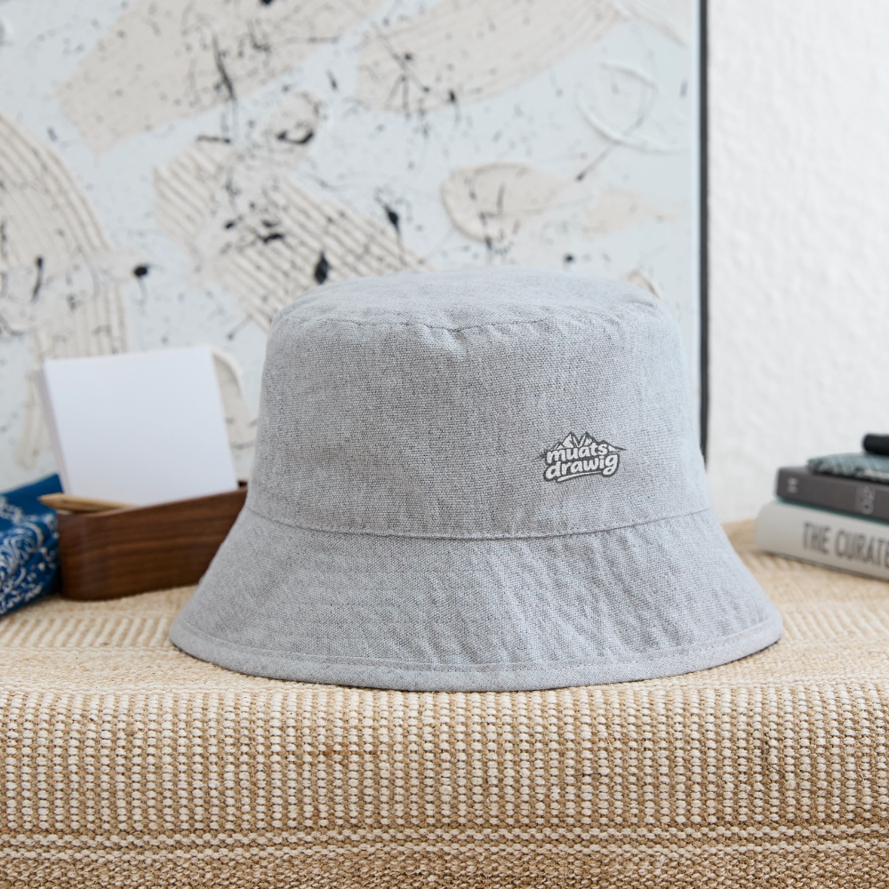Wander-Hut Unisex - muats drawig - Grau meliert