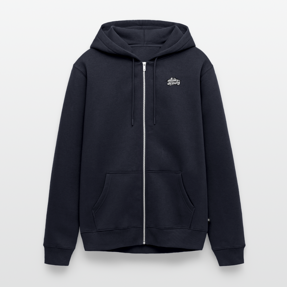 Männer Premium Kapuzenweste - muats drawig - Navy