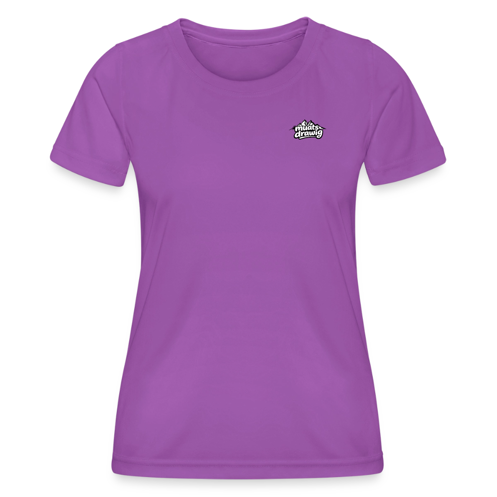 Funktions-T-Shirt Frauen - muats drawig - Violett