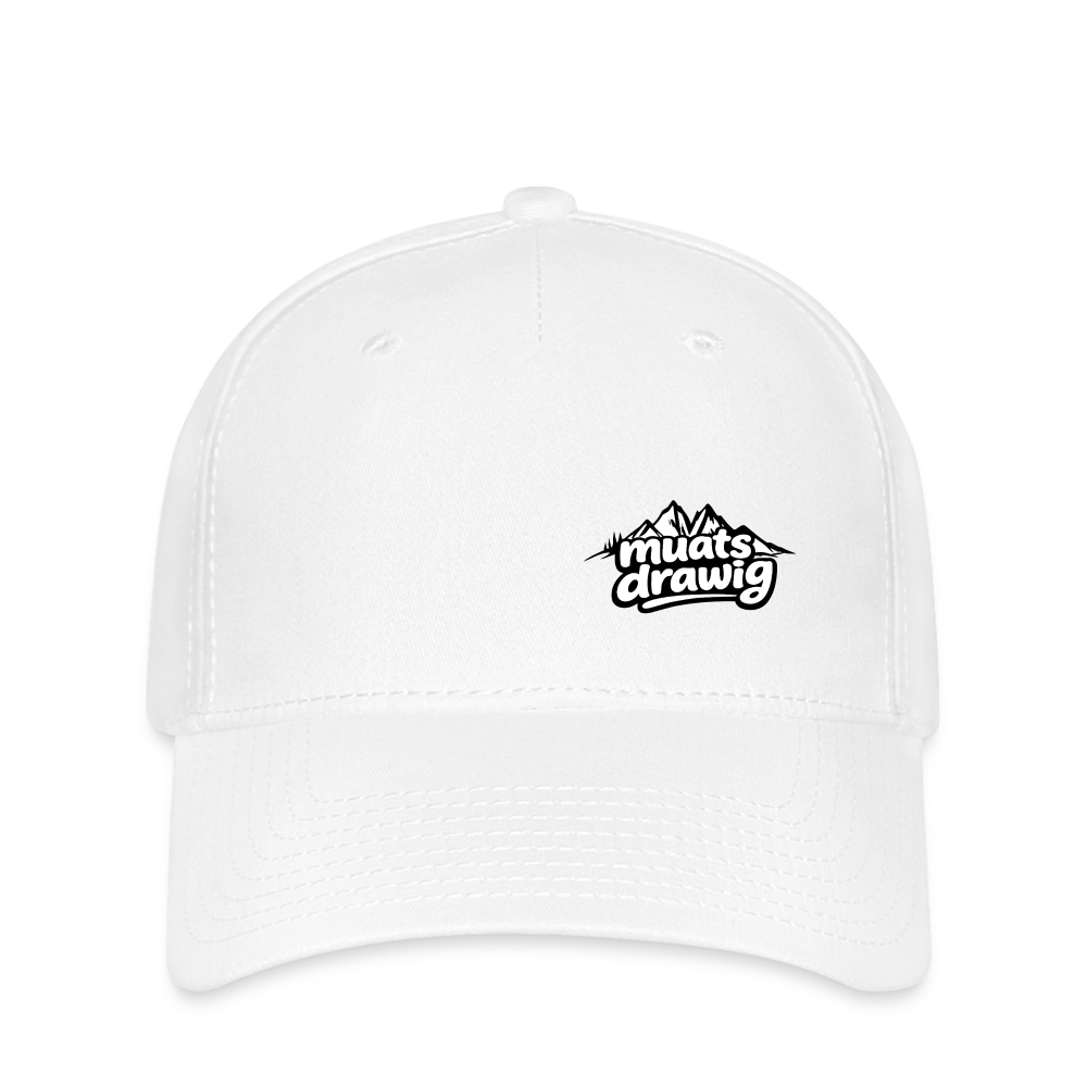Flexfit Cap - muats drawig - Weiß