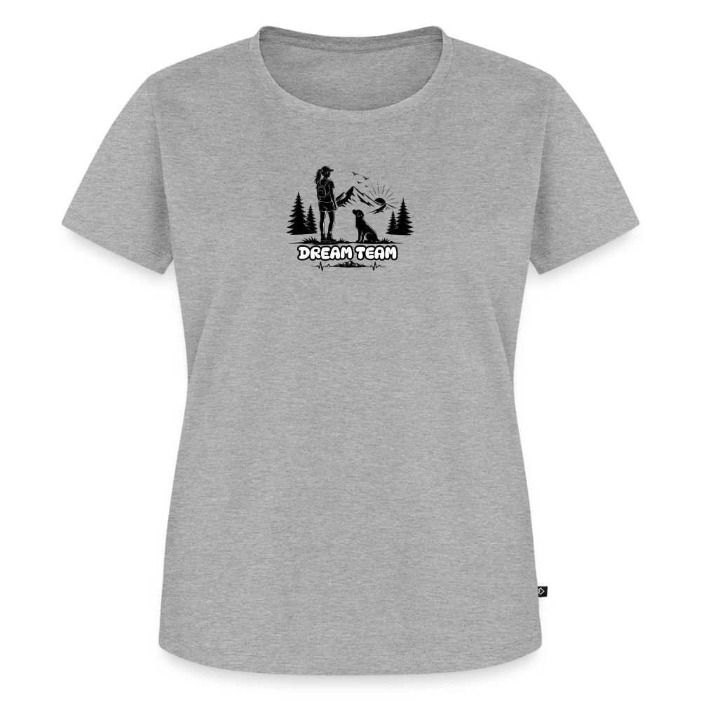 Frauen Premium T-Shirt - Dream Team - Grau meliert