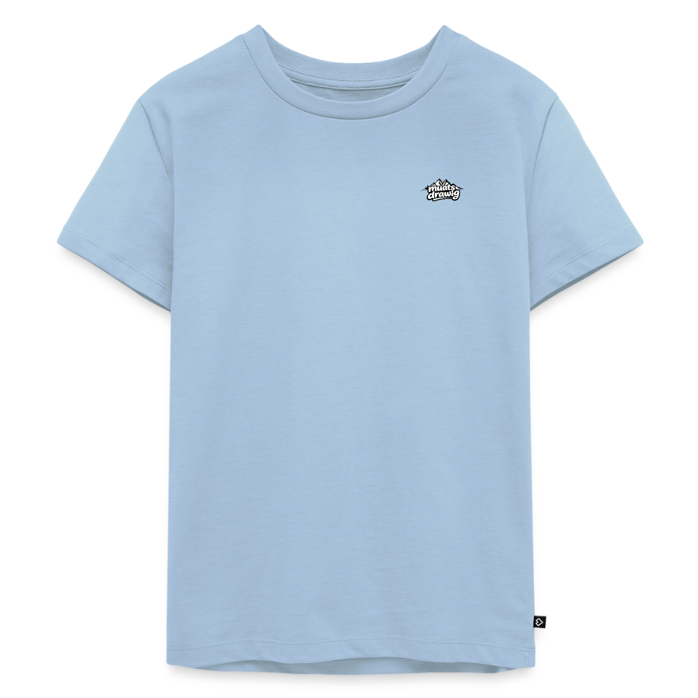 Kinder Premium T-Shirt - muats drawig - Hellblau