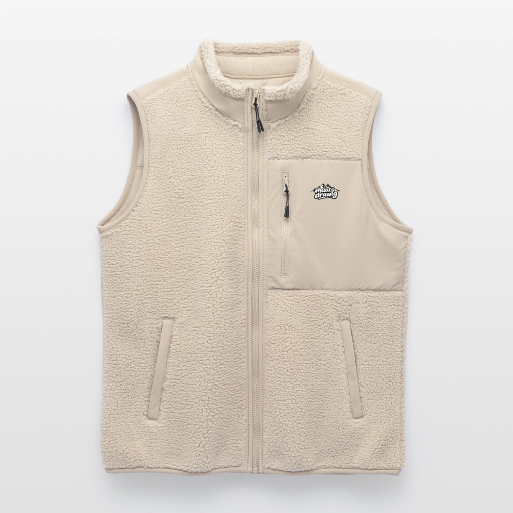 Unisex Sherpaweste - muats drawig - Beige