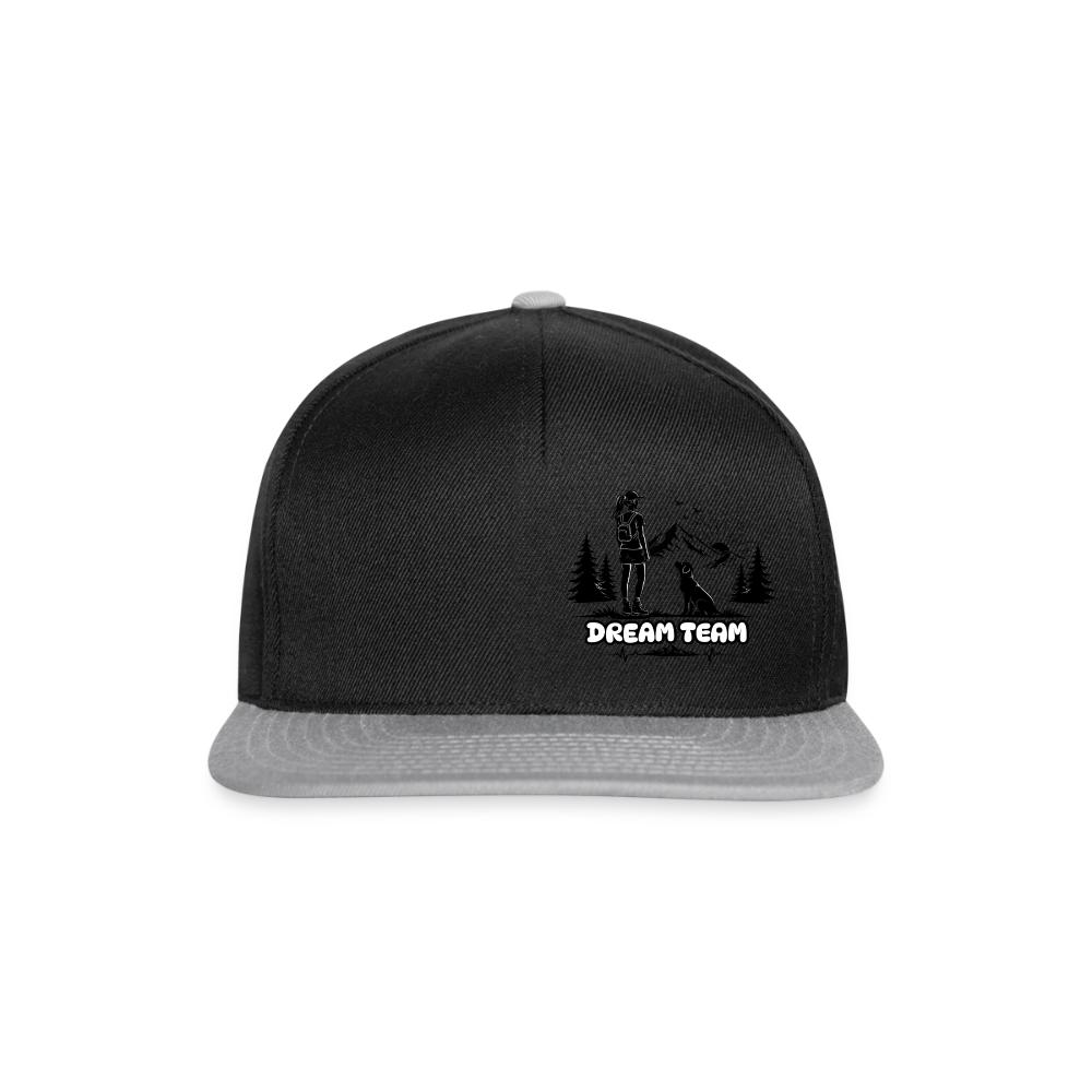 Frauen Snapback Cap Unisex - Dream Team - Schwarz/Grau