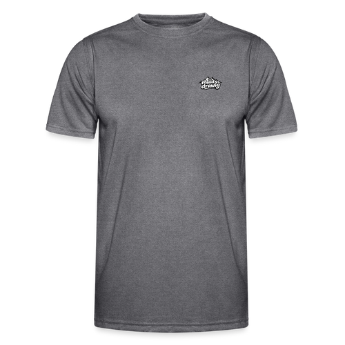 Funktions-Shirt Männer - muats drawig - dunkle Melange 