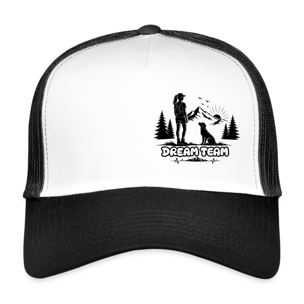 Frauen Trucker Cap Unisex - Dream Team - Weiß/Schwarz