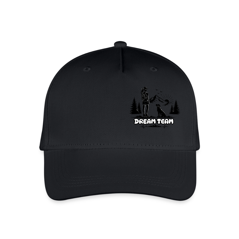 Mädchen - Kinder Bio Basecap - Dream Team - Schwarz