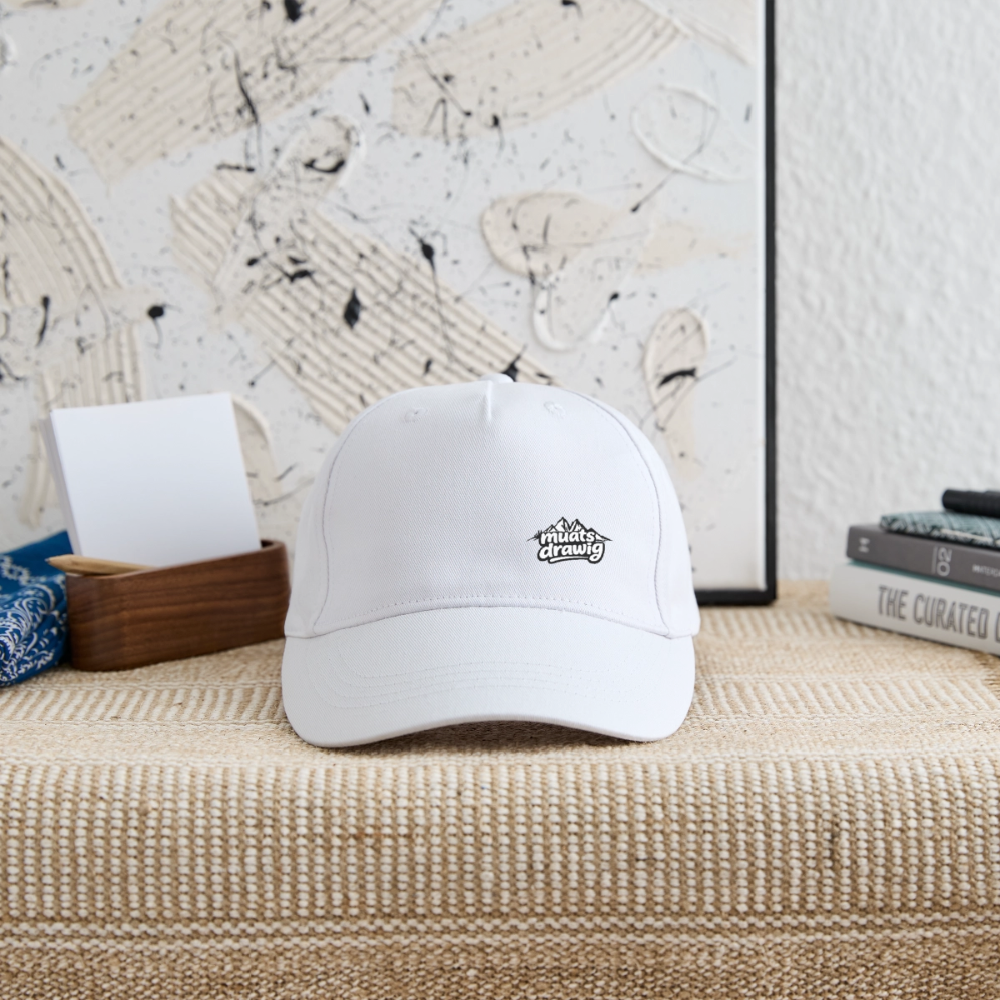 Kinder Bio Basecap - muats drawig - Weiß