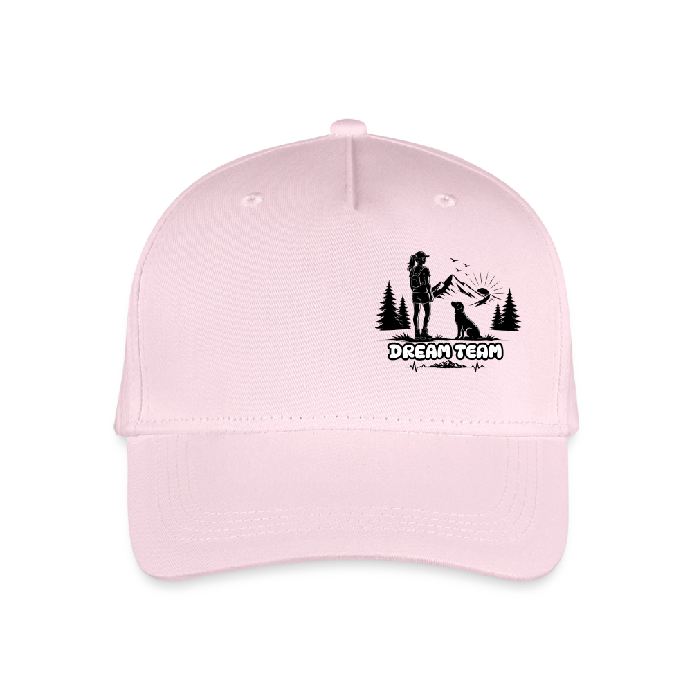 Mädchen - Kinder Bio Basecap - Dream Team - Hellrosa