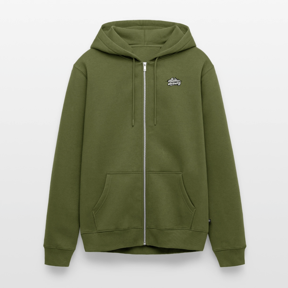 Männer Premium Kapuzenweste - muats drawig - Khaki