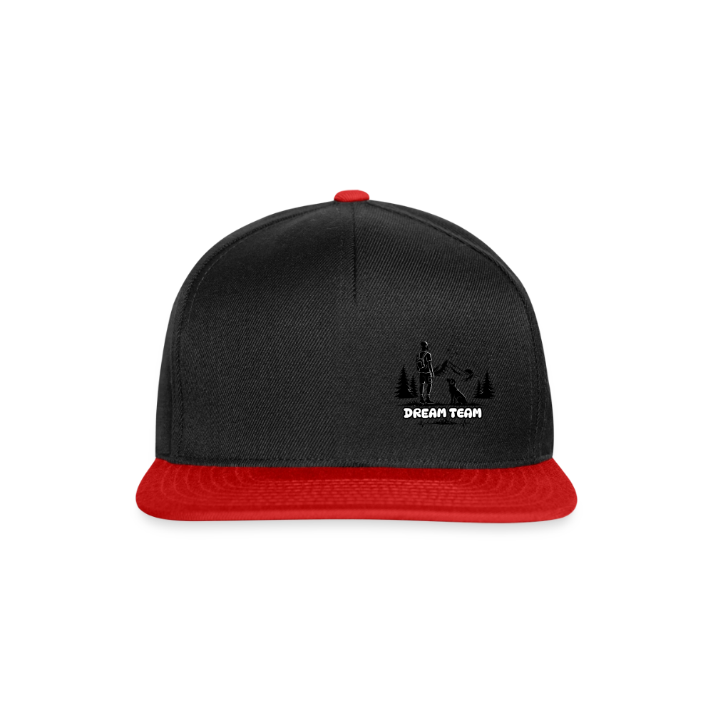 Männer Snapback Cap Unisex - Dream Team - Schwarz/Rot